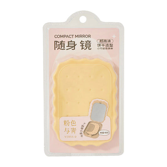 Versa. Q Pastel Cookie Folding Mirror with Comb