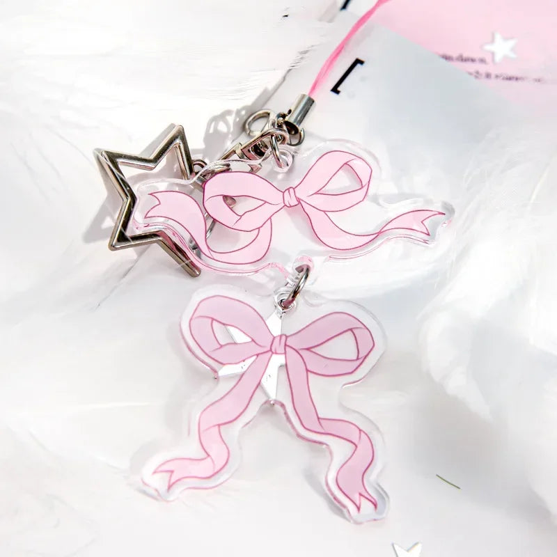 Lighthearted Acrylic Pendant Keychain