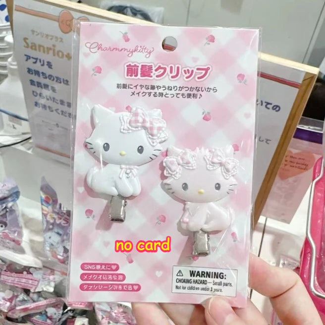 New Sanri Charmmy Kitty Hair Clips Cartoon Decor Barrette Clip Fashion Women Seamless Bangs Clip Cute Duckbill Clip for Party