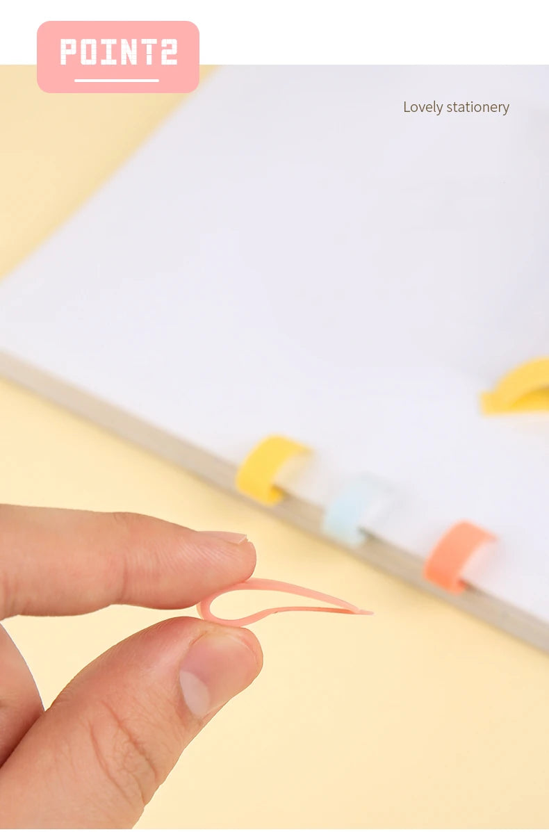 KOKUYO Silicone Novelty Bookmark Set of 6