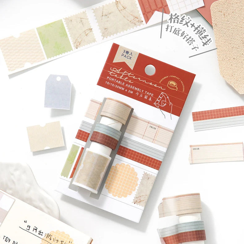 Washi Tape Roll Pack of 3