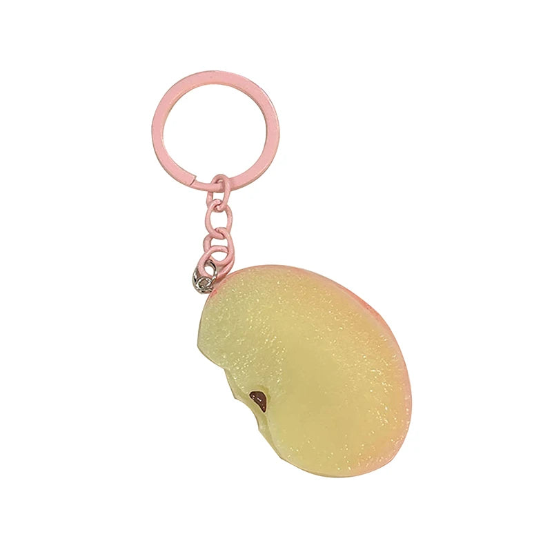 Semi-Glossy Fruit Slice Keychain