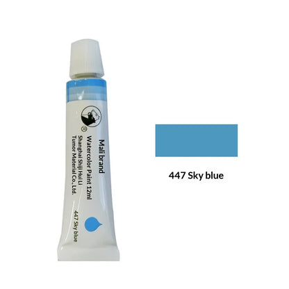 Marie's 36 Colors Watercolor Paint Set 12ml Aluminum Tube Single Refill Pigment for Artist Hand Painting Art Drawing Supplies