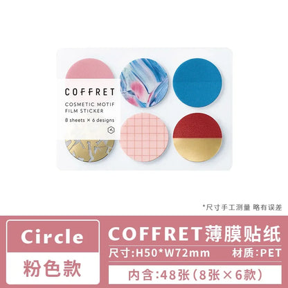Kingjim COFFRET Makeup Palette Inspired Sticker Pack