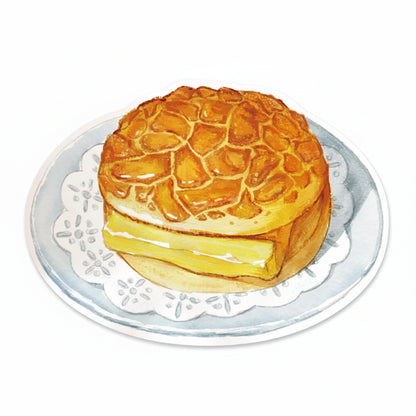 Watercolor Hong Kong Food Illustration Postcard Set