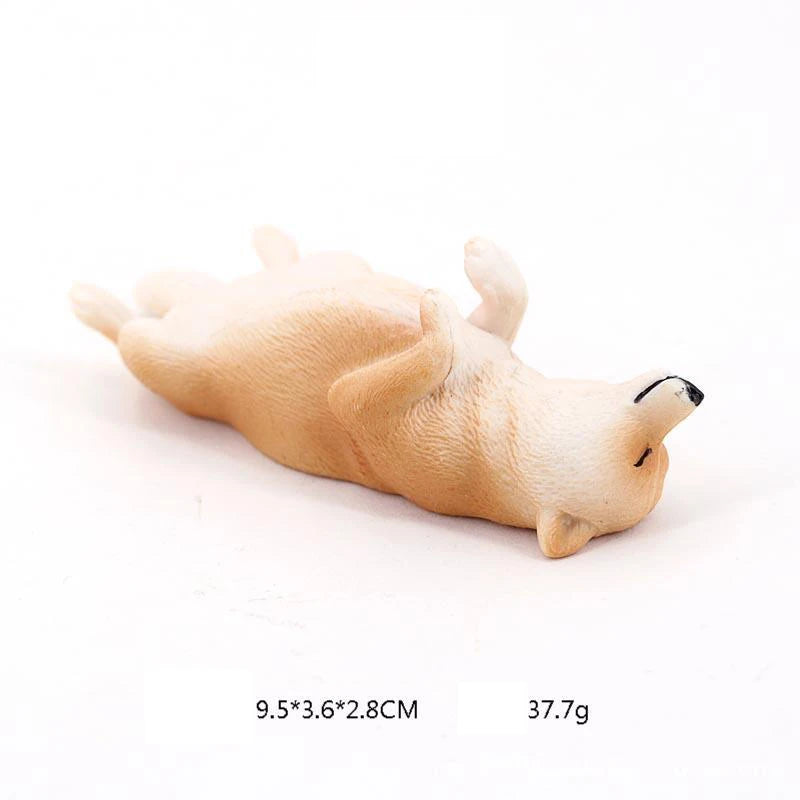 PVC Realistic Sleeping Shiba Inu Replica