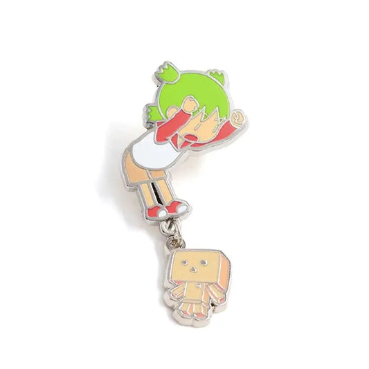 Yotsuba Jumping Cardbo Enamel Pin