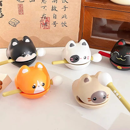 Cat Shaped Muyu (Slit Drum)
