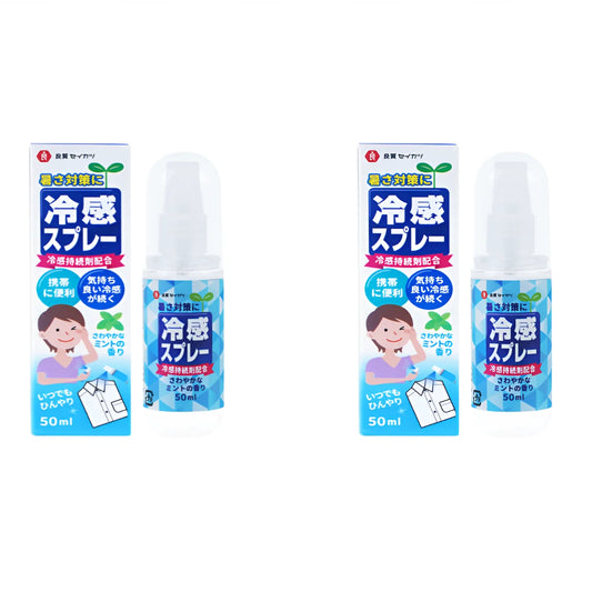 50ml 良質セイカツ (Ryoushitseikatsu) Cooling Spray for Clothes Pack of 2
