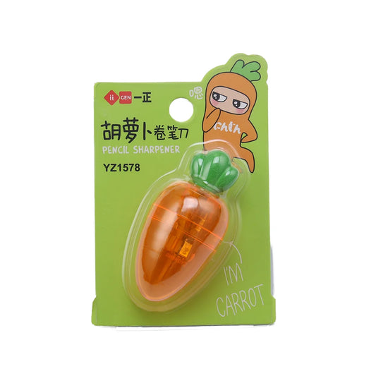 Carrot Pencil Sharpener With Eraser