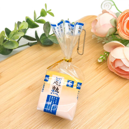 Soft Bread Keychain Taiwan Simulation Toast Bread Keychain Milk Flavor PU Foam Slow Rebound Squeezable Joyful Decoration