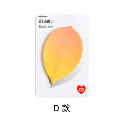 25 Sheet Die-Cut Leaf Memo Pad