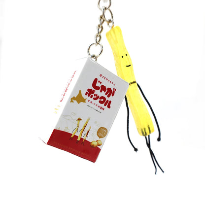 Simulated Box of Jaga Pokkuru (じゃがポックル) Potato Sticks Keychain