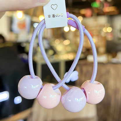 幸運の日 (Lucky Day) Elastic Ball Hair Tie Pack of 2