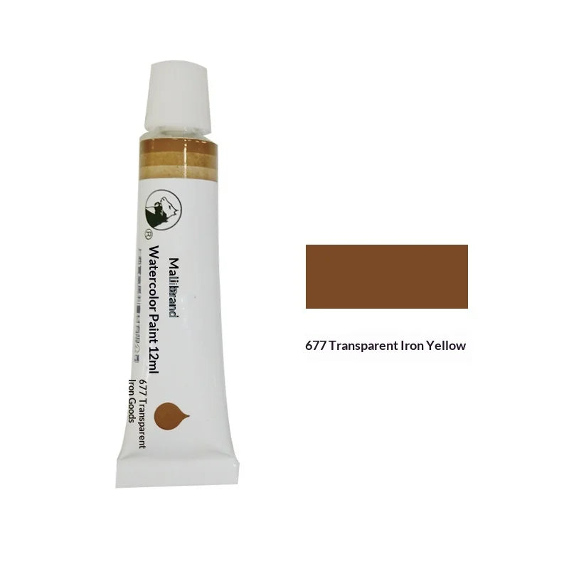 Marie's 36 Colors Watercolor Paint Set 12ml Aluminum Tube Single Refill Pigment for Artist Hand Painting Art Drawing Supplies