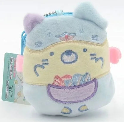 Shirokuma Penguin Tonkatsu Neko Tokage Ebifurai Plush Coin Purse Keychain
