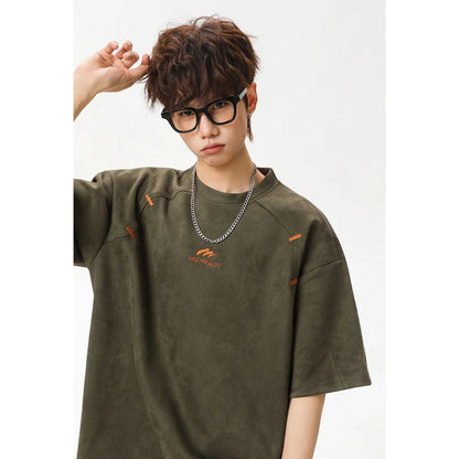 Textured Cotton T-Shirt