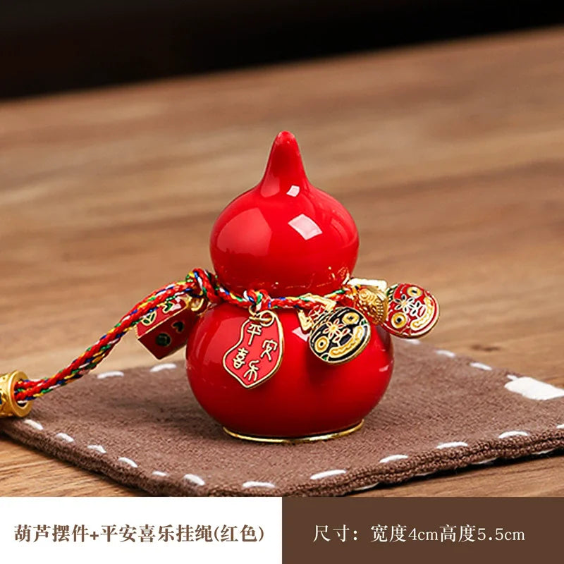 Mini Lucky Ceramic Gourd Ornament