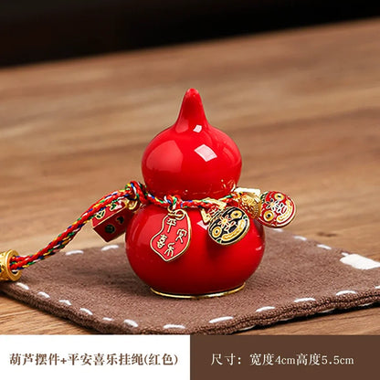 Mini Lucky Ceramic Gourd Ornament