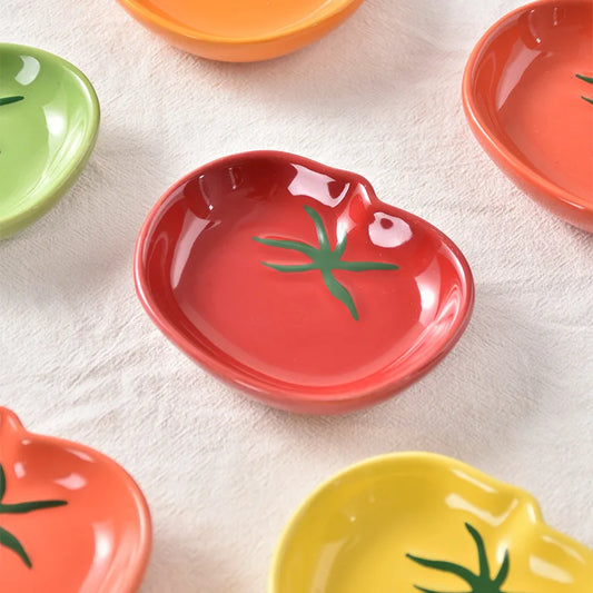 Tomato Shaped Ceramic Sauce Dish
