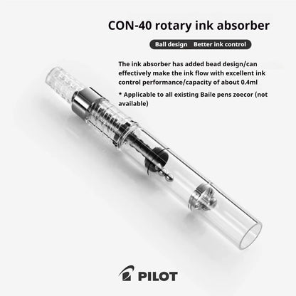 PILOT Transparent Kakuno Fountain Pen with 0.4-0.7mm Nib