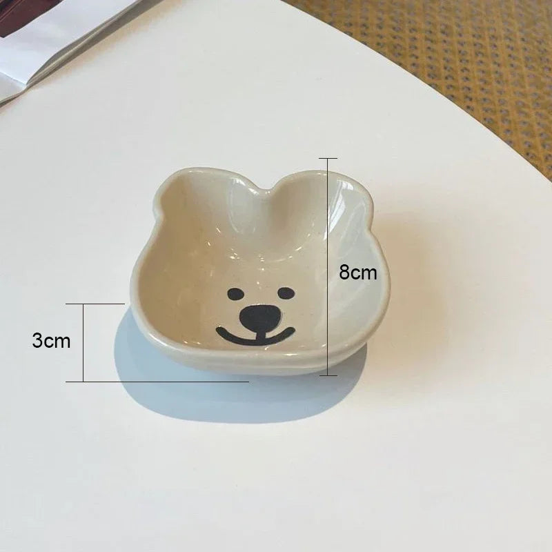 Dog/Bear Ceramic Sauce Dish