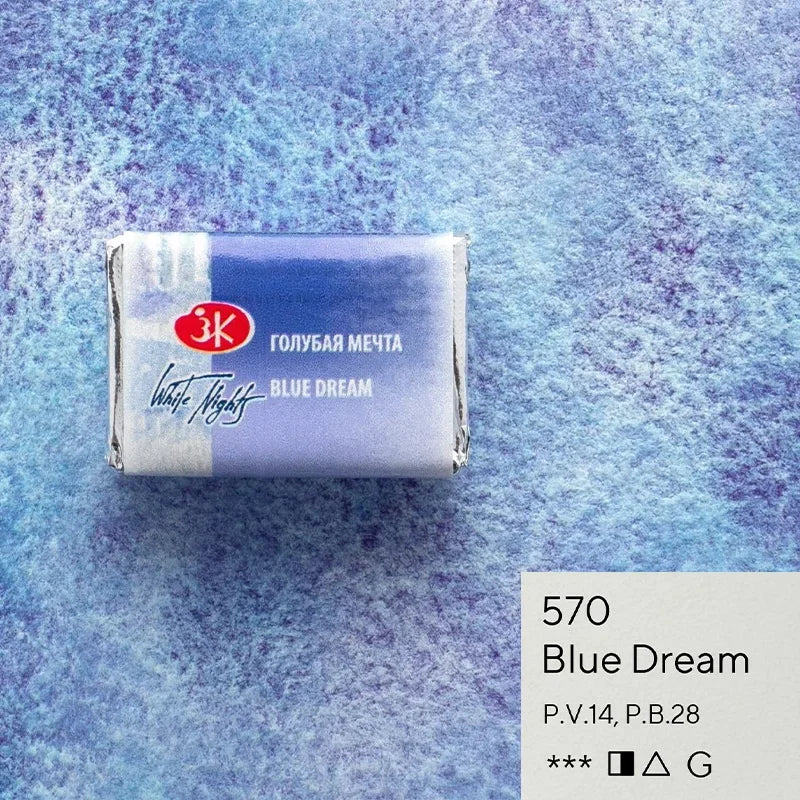 Russian White Nights Granulation Watercolor