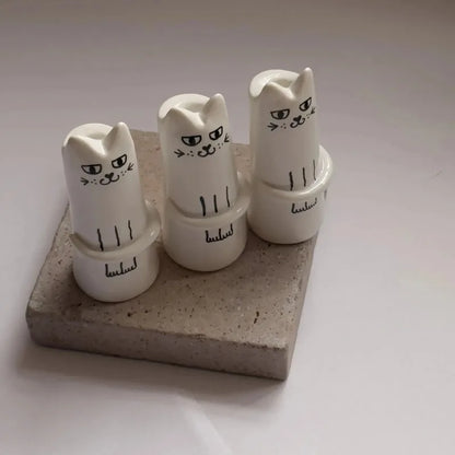 Mildly Ugly Ceramic Kitten Vase