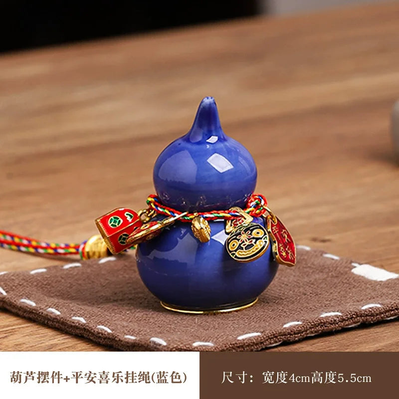 Mini Lucky Ceramic Gourd Ornament