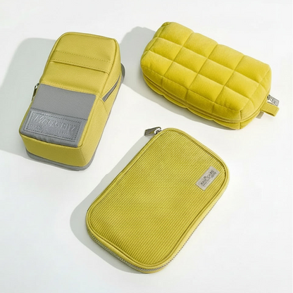 KOKUYO Soft Yellow Pencil Bag