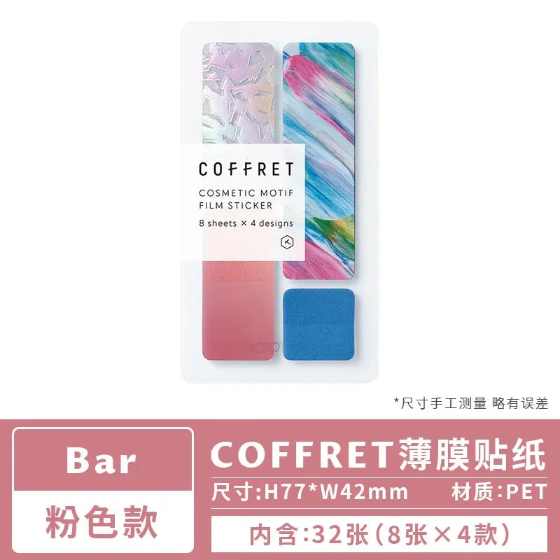 Kingjim COFFRET Makeup Palette Inspired Sticker Pack