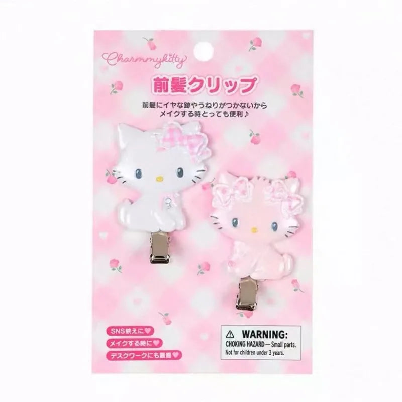 New Sanri Charmmy Kitty Hair Clips Cartoon Decor Barrette Clip Fashion Women Seamless Bangs Clip Cute Duckbill Clip for Party