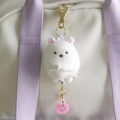 Sumikkogurashi Plush Keychain Cute Penguin Bag Pendant Kawaii Fried Shrimp Soft Stuffed Animal  Accessories For Birthday Gift
