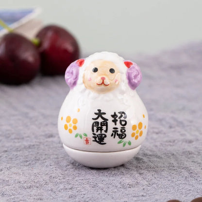 Ceramic Balancing Animal Zodiac Figures