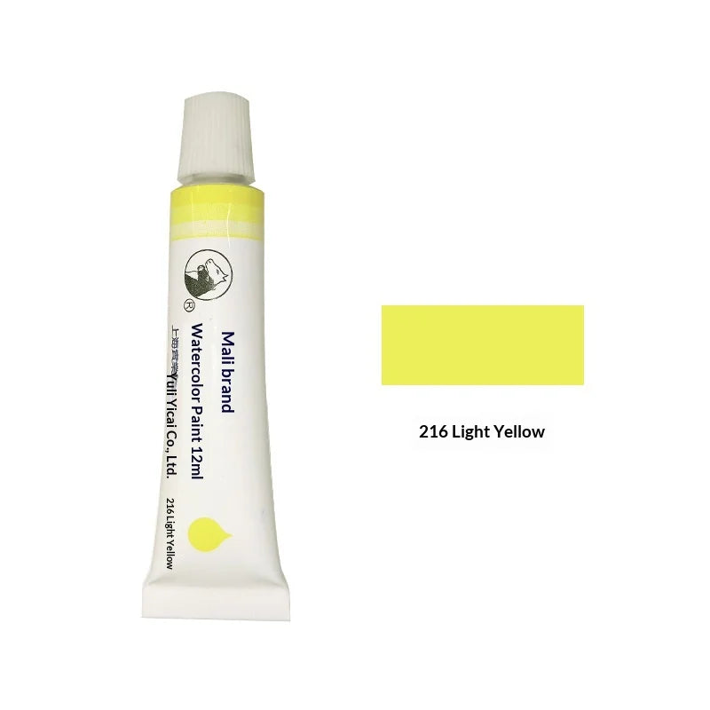 Marie's 36 Colors Watercolor Paint Set 12ml Aluminum Tube Single Refill Pigment for Artist Hand Painting Art Drawing Supplies
