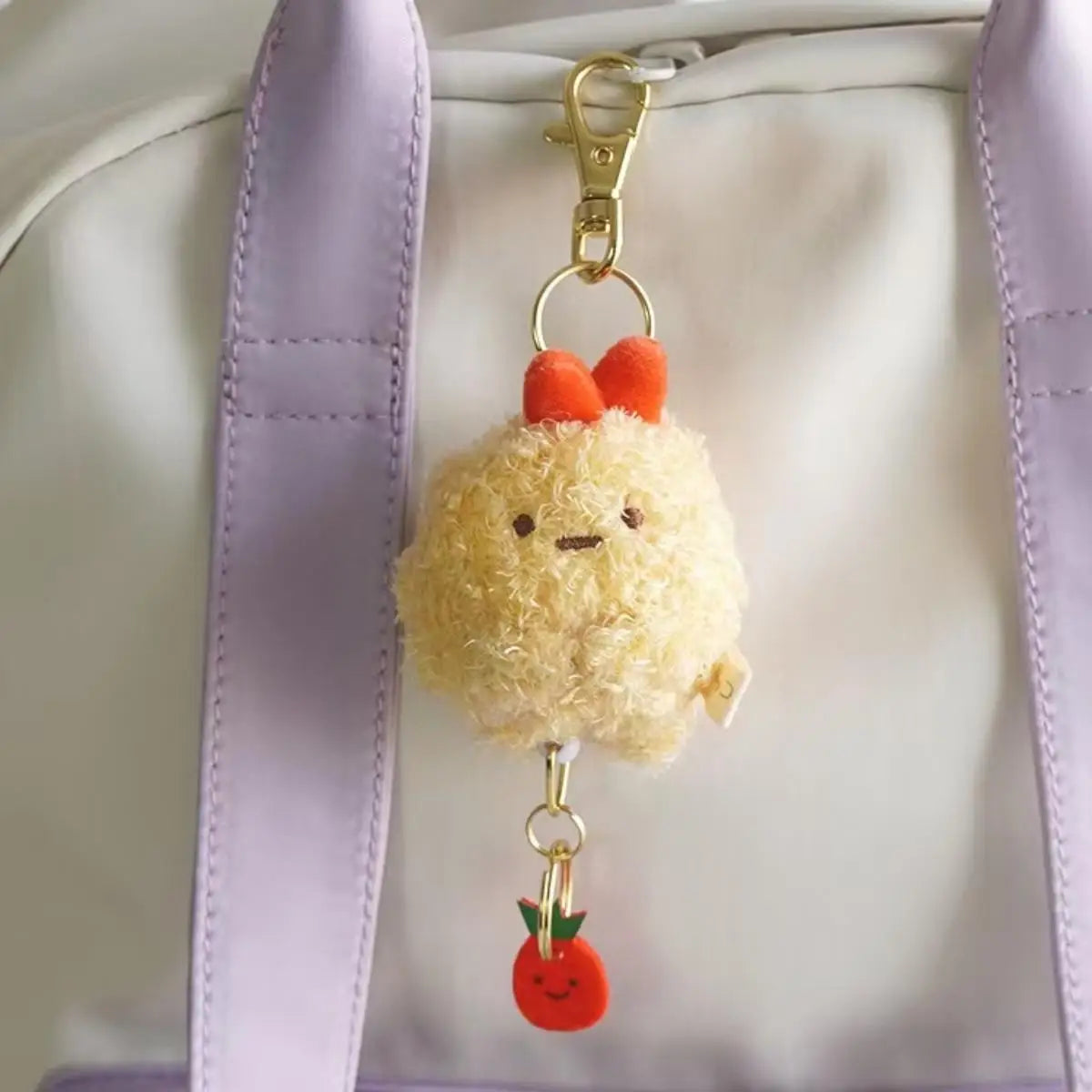 Sumikkogurashi Plush Keychain Cute Penguin Bag Pendant Kawaii Fried Shrimp Soft Stuffed Animal  Accessories For Birthday Gift