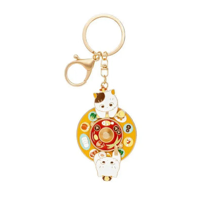 故宫淘宝 (Forbidden City Taobao) 360° Turning Palace Cat Keychain