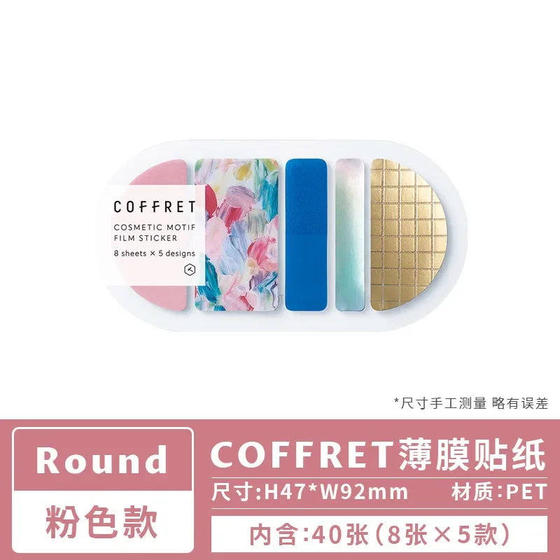 Kingjim COFFRET Makeup Palette Inspired Sticker Pack