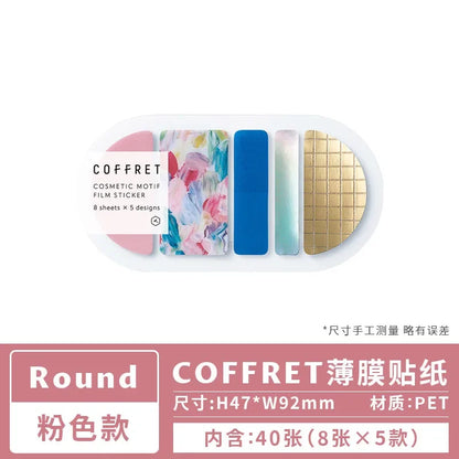 Kingjim COFFRET Makeup Palette Inspired Sticker Pack