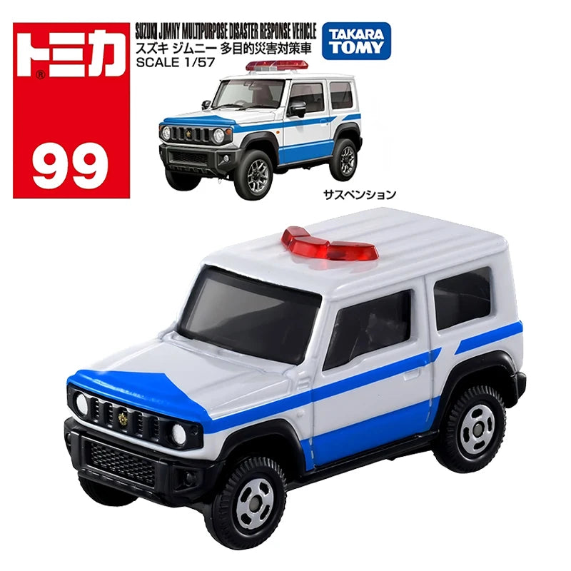 Takara Tomy Tomica Diecast 1/64 Police Car Series Fire Truck Ambulance Vehicle Helicopter Alloy Model Kids Toys Boys